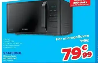 Hyper Carrefour Samsung microgolfoven aanbieding