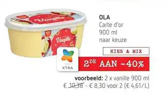 Spar Colruyt Ola carte d'or aanbieding