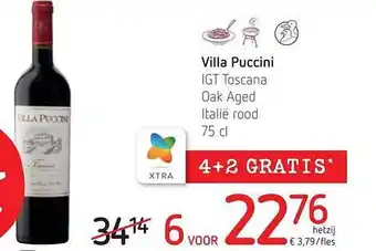 Spar Colruyt Villa puccini igt toscana oak aged italië rood aanbieding