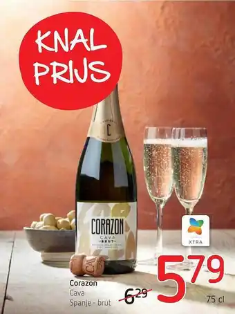Spar Colruyt Corazon cava spanje - brut aanbieding