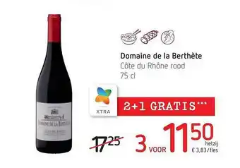 Spar Colruyt Domaine de la berthète côte du rhône aanbieding