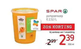 Spar Colruyt Spar pompensoep aanbieding