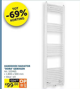 Zelfbouwmarkt Handdoek radiator aanbieding