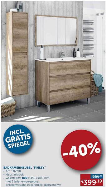 Zelfbouwmarkt Badkamermeubel aanbieding