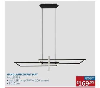 Zelfbouwmarkt Hanglamp zwart mat aanbieding