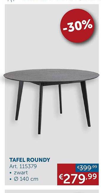 Zelfbouwmarkt Tafel roundy aanbieding