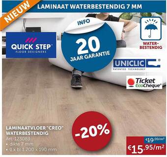 Zelfbouwmarkt Laminaatvloer aanbieding