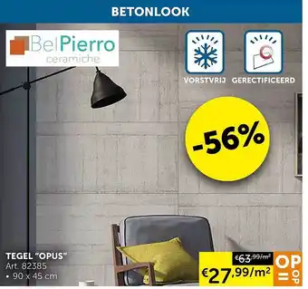Zelfbouwmarkt Tegel aanbieding