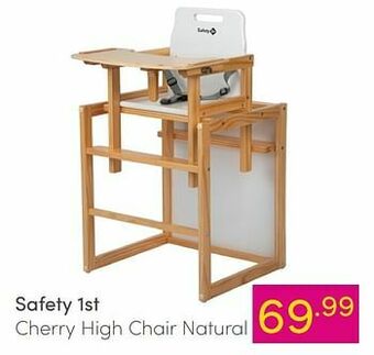 Baby & Tiener Safety 1st cherry high chair natural aanbieding