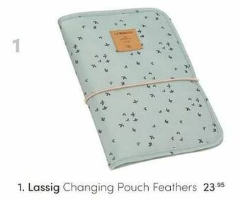 Baby & Tiener Lassig changing pouch feathers aanbieding