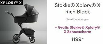 Baby & Tiener Stokke xplory x rich black 2-in-1 kinderwagen aanbieding