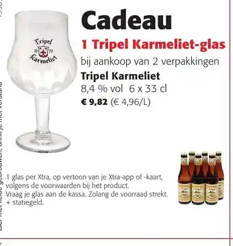 Colruyt Tripel Karmeliet 6 x 33 cl aanbieding