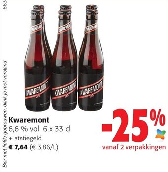 Colruyt Kwaremont 6 x 33 cl aanbieding