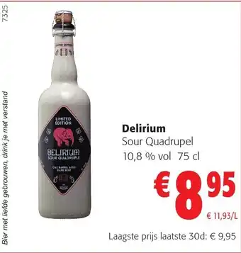 Colruyt Delirium Sour Quadrupel 75 cl aanbieding