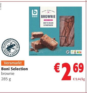 Colruyt Boni Selection Brownie 285g aanbieding
