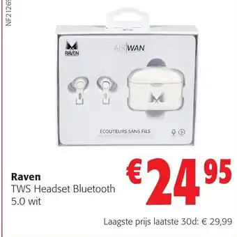 Raven TWS Headset Bluetooth 5.0 wit