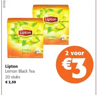 Colruyt Lipton Lemon Black Tea 20 stuks aanbieding