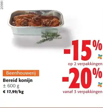Colruyt Bereid Konijn 600g aanbieding