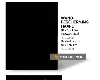 Wandbescherming haard 81x100cm