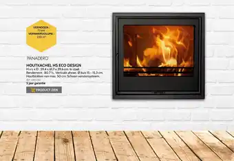 Brico Panadero houtkachel hs eco design 7,1kW 220m³ aanbieding