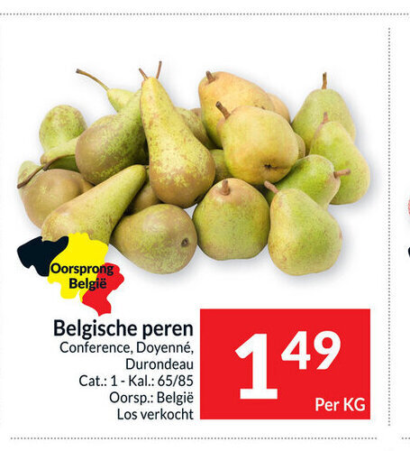 Belgische Peren Conference, Doyenne, Durondeau Per kg promotie bij ...