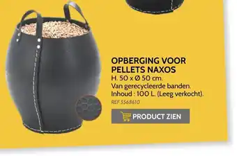 Opberging voor pellets naxos 50x50cm