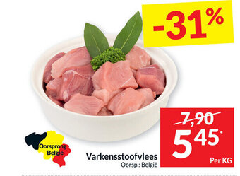 Intermarché Varkensstoofvlees Per Kg aanbieding