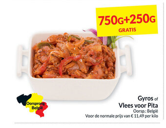 Intermarché Gyros of Vlees voor Pita aanbieding