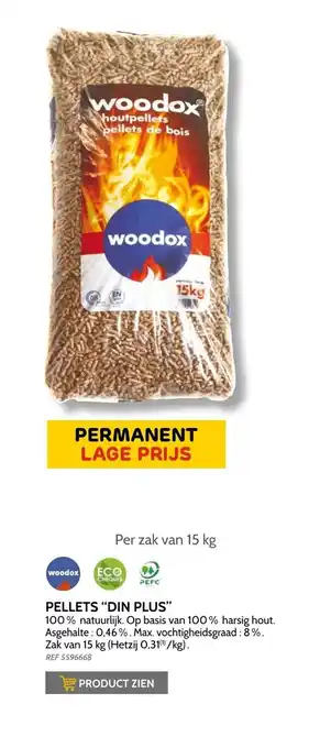 Brico Pellets ''din plus'' aanbieding
