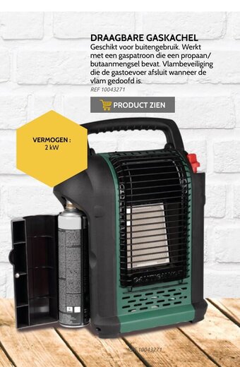 Brico Draagbare gaskachel aanbieding