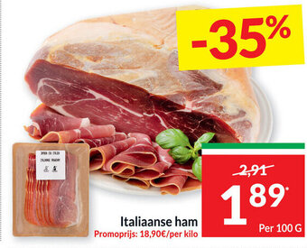 Intermarché Italiaanse Ham 100g aanbieding