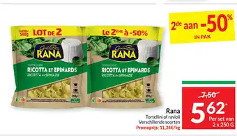 Intermarché Rana Tortellini of Ravioli 2 x 250g aanbieding