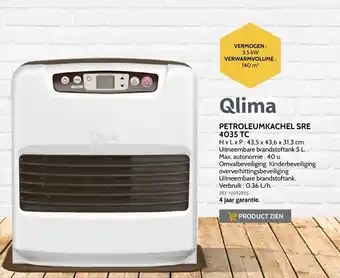 Brico Qlima petroleumkachelsre 4035 TC aanbieding