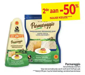 Intermarché Parmareggio Verschilende Soorten aanbieding