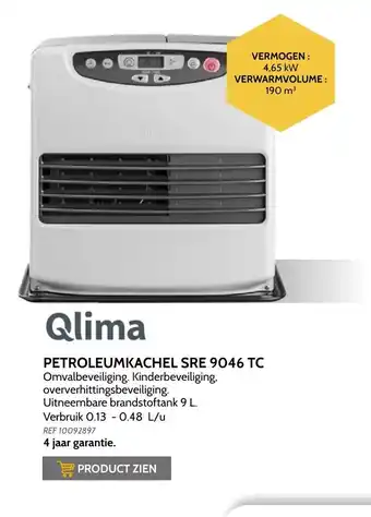 Brico Qlima petroleumkachelsre 9046 TC aanbieding