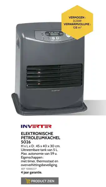 Brico Inverter elektrische petroleumkachel 5026 aanbieding