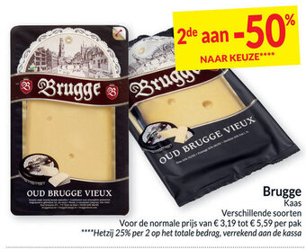 Intermarché Brugge Kaas Verschillende Soorten aanbieding