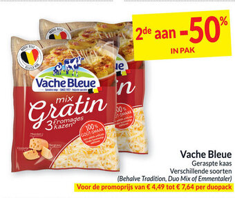 Intermarché Vache Bleue Geraspte Kaas aanbieding
