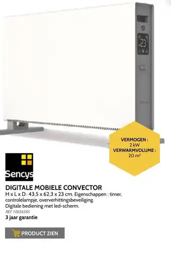 Brico Sensys Digitale mobiele convector aanbieding