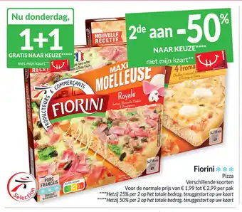 Intermarché Fiorini Pizza Verschillende Soorten aanbieding