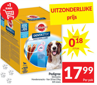 Intermarché Pedigree Dentastix Hondensnacks aanbieding