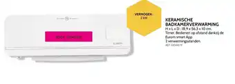 Brico Keramische badkamerverwarming 2kw aanbieding