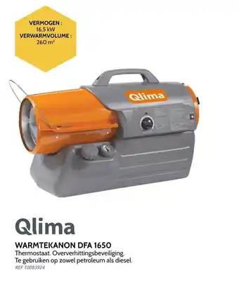 Brico Qlima warmtekanon DFA 1650 aanbieding