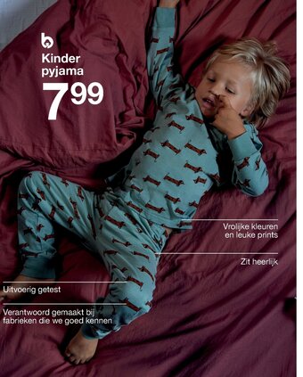 Zeeman Kinder pyjama aanbieding