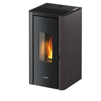 Brico Freepoint pelletkachel indigo evo zwart 7kw aanbieding