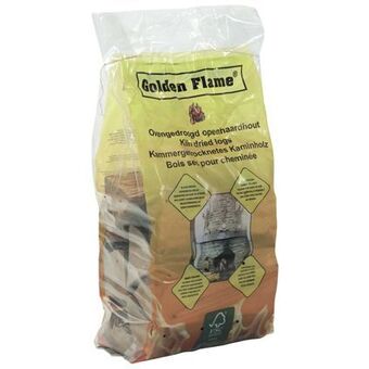Brico Golden flame houtblokken ‘ovengedroogd’ 10,5dm³ aanbieding
