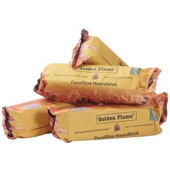 Brico Golden flame haardblokken – 4 stuks aanbieding
