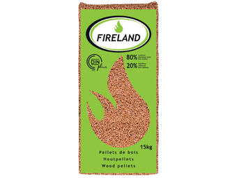 Hubo Fireland pellets loof- en naaldhout 15kg aanbieding