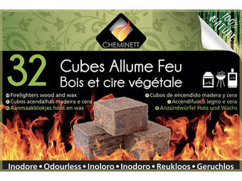 Hubo Forever aanmaakblokjes 100% natuurlijk 32 stuks aanbieding