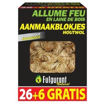 GAMMA Fulgurant aanmaakblokjes houtswol 26 + 6 gratis aanbieding